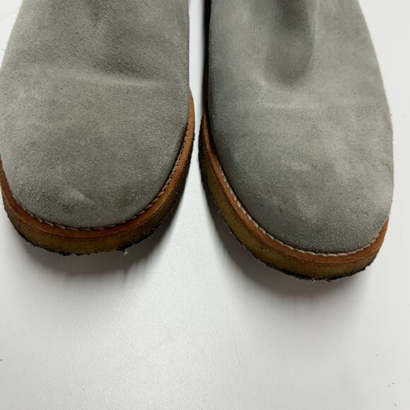 Lordya Boots Mens 46 US 12 Green Grey Winter Chelsea‎ Leather Weaterproof Nubuck - Picture 4 of 8